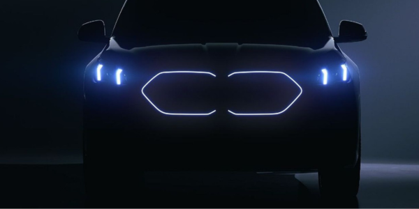 2024 BMW X2 teased with illuminated grille and coupe-like profile